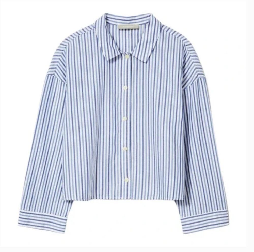 Everlane The Woven Striped PJ Top Sz XS